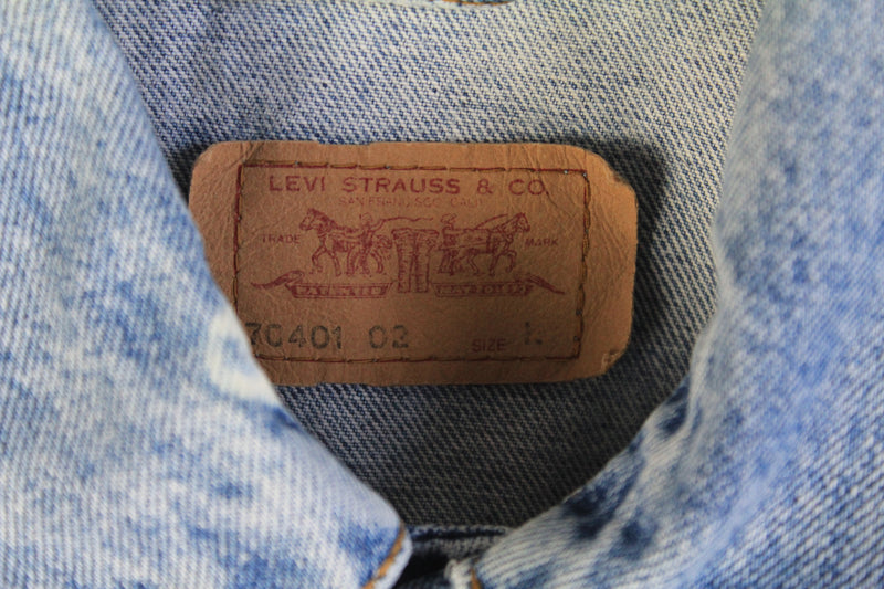 Vintage Levis Denim Vest Women's Large