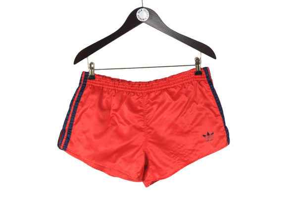 Vintage Adidas Shorts Medium red 80s made in West Germany retro rare running shorts