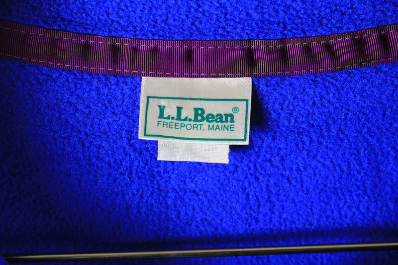 Vintage L.L.Bean Fleece Snap Button Small