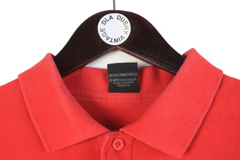 Vintage Ferrari Polo T-Shirt Large