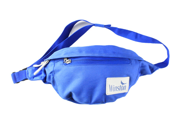 Vintage Winston Waist Bag blue small logo 90s retro cigarettes collection sport style funny pack