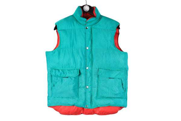 Vintage Salewa Vest Small green 90s sport style sleeveless jacket