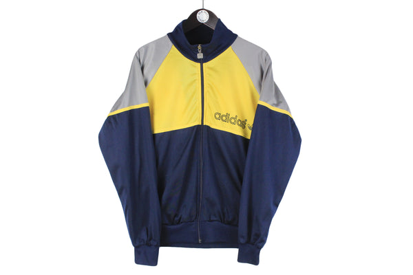 Vintage Adidas Track Jacket Medium / Large full zip 90s retro sport windbreaker authentic made in Hong Kong