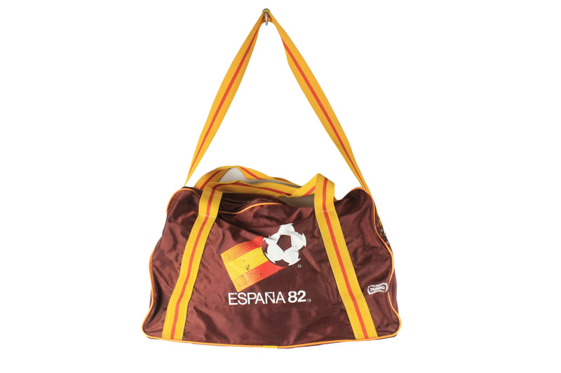 Vintage 1982 Spain FIFA World Cup "Espana 82" Duffel Bag red yellow 80s big logo authentic football accessories