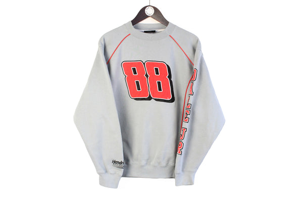 Vintage NASCAR Dale Earnhardt Jr #88 Sweatshirt Small / Medium racing USA classic sport 00s gray big logo crewneck