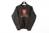 Vintage Browns Cleveland Sweatshirt Small brown 90s embroidery logo crewneck NFL jumper