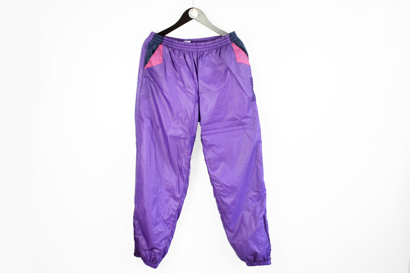 Vintage Reebok Track Pants XLarge purple 90's oversize classic sport trousers