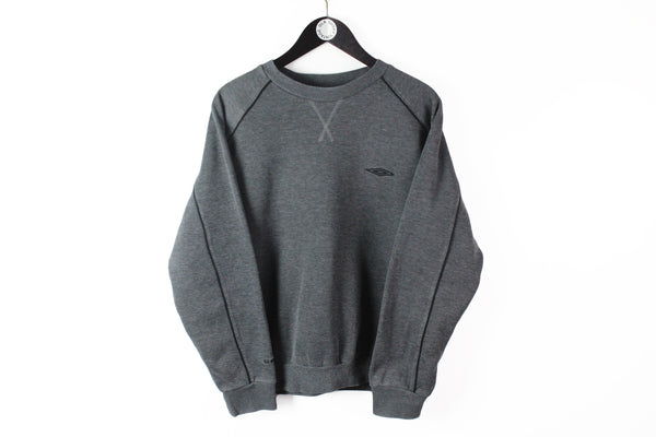 Vintage Umbro Sweatshirt Small / Medium gray 90s small logo athletic jumper