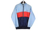 Vintage Adidas Jacket Medium blue 90s full zip windbreaker
