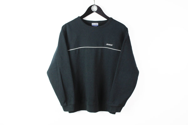 Vintage Reebok Sweatshirt Small black small logo 90s sport style streetwear cotton jumper