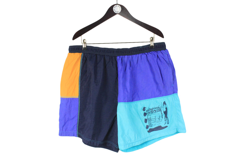 Vintage Adidas Shorts XLarge / XXLarge 90s swimming shorts sportswear