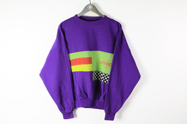 Vintage Sweatshirt Small / Medium non brand purple multicolor active wear runners sport jumper