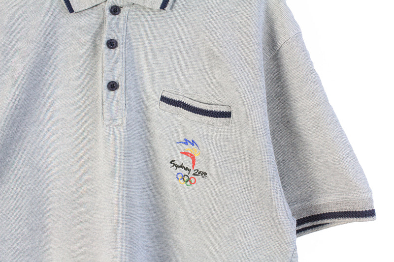 Vintage Sydney 2000 Olympic Games Australia Polo T-Shirt Large / XLarge