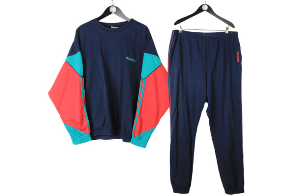 Vintage Adidas Tracksuit (Sweatshirt + Sweatpants) XXLarge