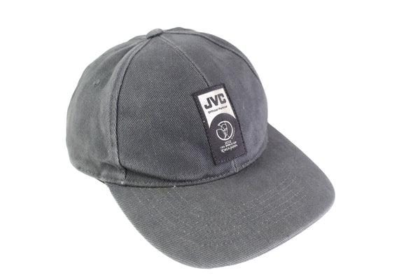 Vintage JVC 2002 World Cup Korea Japan Cap gray 00s big logo football sport style baseball hat
