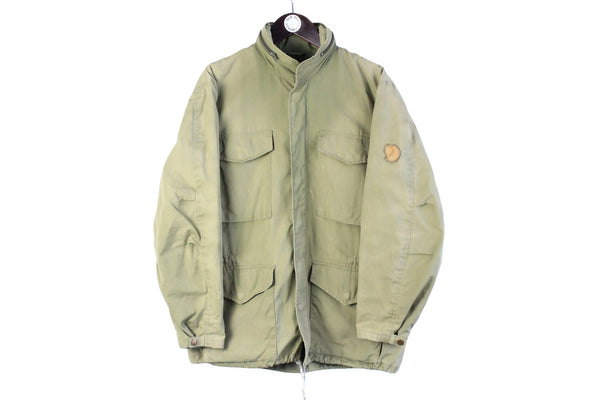 Vintage Fjallraven Jacket Medium green outdoor classic retro 90s mountains windbreaker 