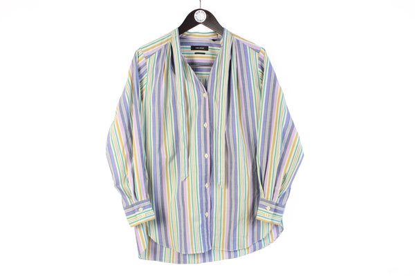 Isabel Marant Shirt Women's Large striped pattern blouse authentic streetwear cotton shirt