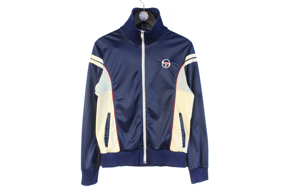 Vintage Sergio Tacchini Track Jacket Small classic 80s retro full zip windbreaker rare sport style Italian ultras tifosi jacket