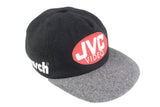 Vintage JVC Cap black big logo Video 90's made in Germany wool hat