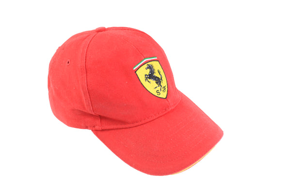 Vintage Ferrari Cap red 90's sport style racing Formula 1 F1 hat