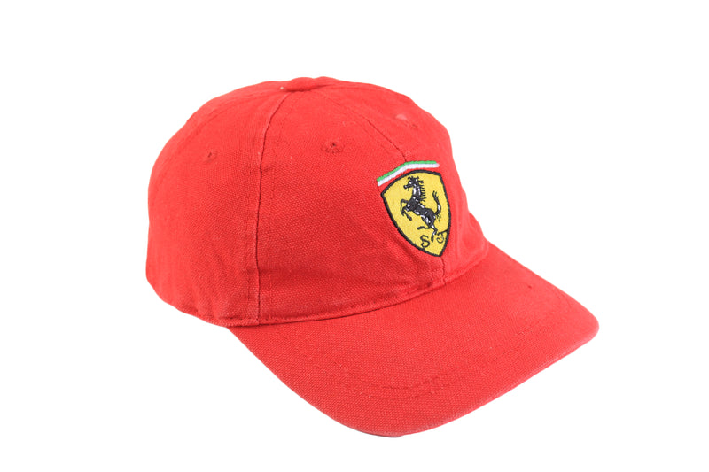 Vintage Ferrari Cap red 90's Michael Schumacher cotton hat
