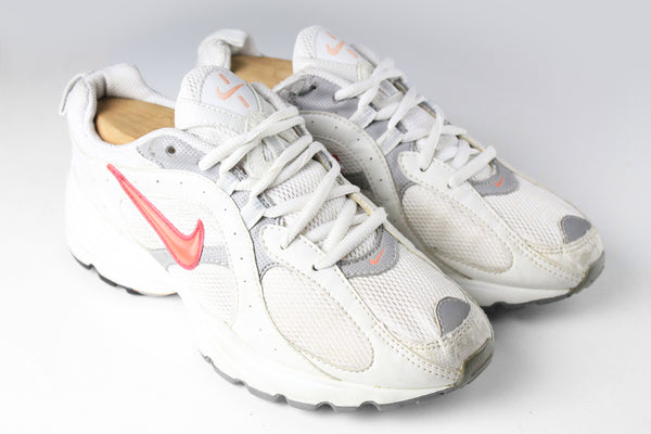 Vintage Nike Sneakers Women's US 6.5 Running white retro air max streetwear sport shoes swoosh big logo classic 90s running trainers