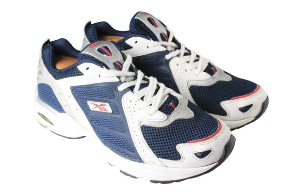 Vintage Reebok Sneakers US 9.5 blue running retro sport style trainers athletic casual shoes