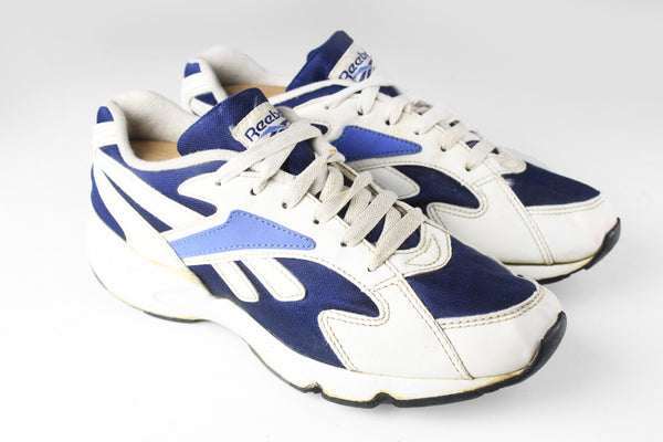 Vintage Reebok Sneakers Women's US 8.5 blue running retro sport style trainers athletic casual shoes classic