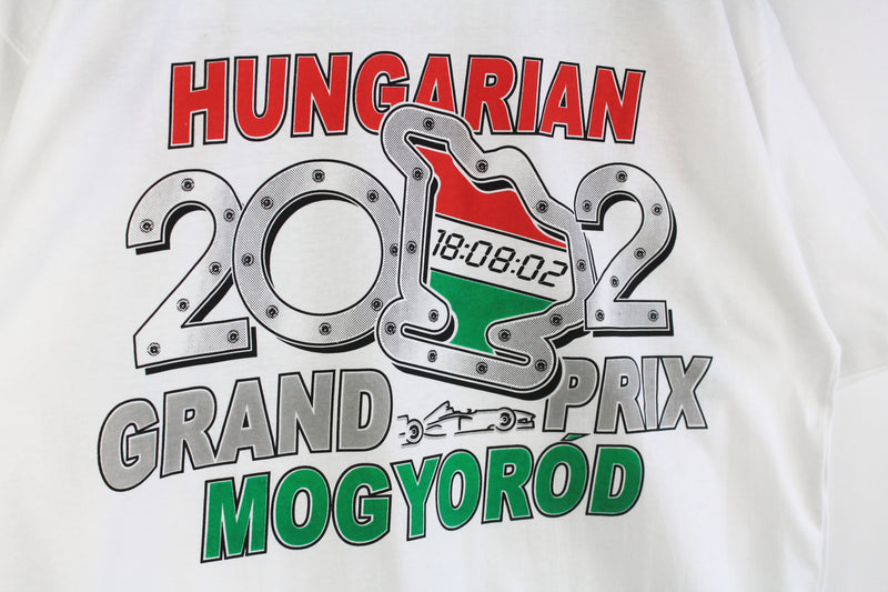 Vintage Hungarian Grand Prix 2002 Mogyorod T-Shirt Large