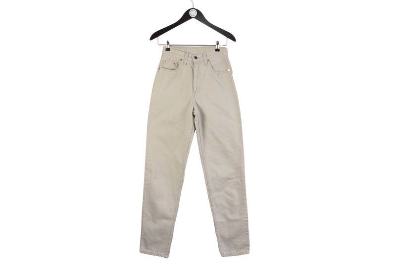 Vintage Levi's 881 Jeans W 28 L 32 beige pants 90s USA style