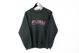 Vintage Fubu Sweatshirt Small black big logo 90's hip hop style jumper