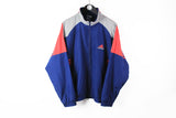 Vintage Adidas Track Jacket Medium / Large navy blue classic full zip athletic sport windbreaker 90s