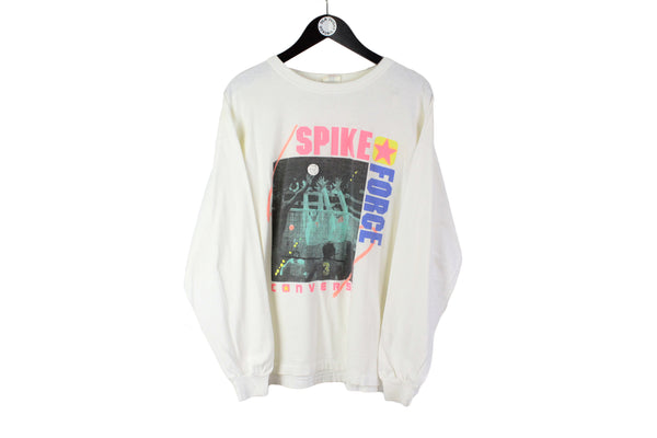 vintage CONVERSE Spike Force Volleyball men's sweatshirt authentic retro rare Size XL hipster rave wear sweatshirt 90's 80's made in Canada