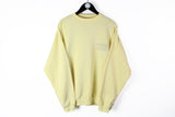 Vintage Levis Sweatshirt Medium yellow embroidery logo 90s sport USA style
