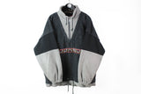 Vintage Magic Venture Fleece Half Zip Large gray 90s winter ski sweater