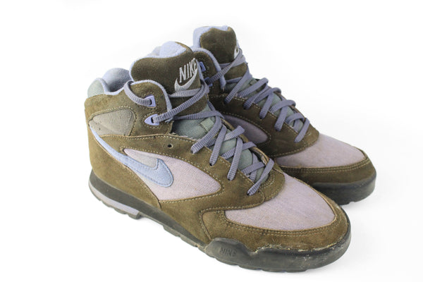 Vintage Nike Sneakers Women's US 9 Air ACG Trekking high top 90s retro sport shoes