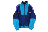Vintage Salewa Fleece Full Zip Large blue 90s retro style outdoor sweater jacket