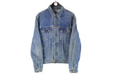  Vintage Levi's Denim Jacket Medium blue 90s heavy jean jacket