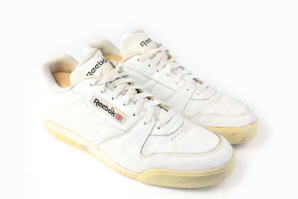 Vintage Reebok Sneakers US 9 white classic 90s retro sport trainers tennis style shoes