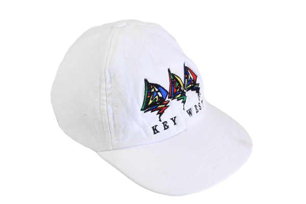 Vintage Key West Cap white big logo 90's baseball hat