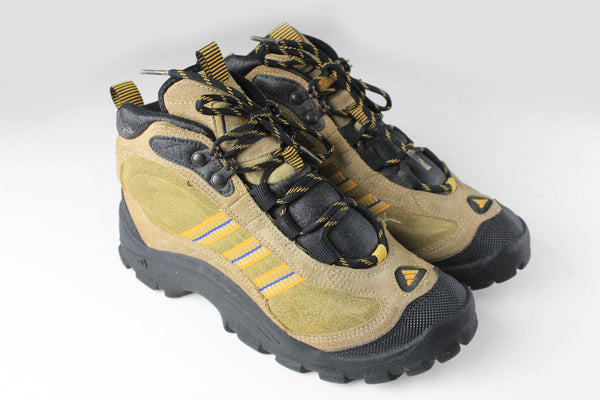Vintage Adidas Hiking Shoes Women's US 7.5 trekking sport style 90s retro shoes sneakers outdoor mountains trainers