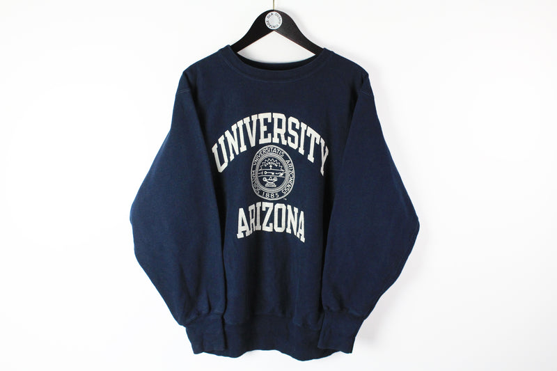 Vintage University Arizona Champion Sweatshirt XLarge navy blue 90s sport jumper retro style