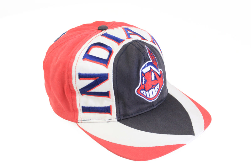 Vintage Cleveland Indians Cap Twins baseball MLB big logo 90s hat