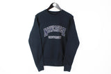 Vintage Newcastle University Sweatshirt Medium navy blue big logo 90's sport style crewneck