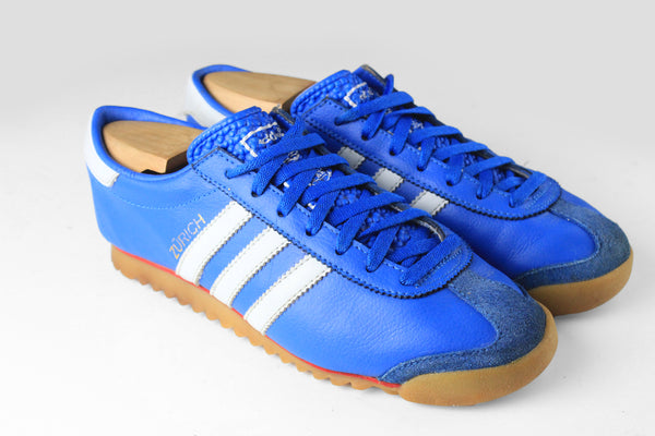 Vintage Adidas Zurich Sneakers Women's US 6 City Series blue rare retro style 00s 90s classic sport trainers athletic authentic streetwear shoes