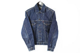 Vintage Levis Denim Jacket Medium blue button 90's work wear