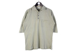 Ermenegildo Zegna Polo T-Shirt XLarge gray luxury minimalistic oversize top