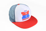 Vintage Honda Trucker Cap red white blue 80's sport style racing racer hat