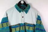 Vintage Fleece Snap Shirt Large