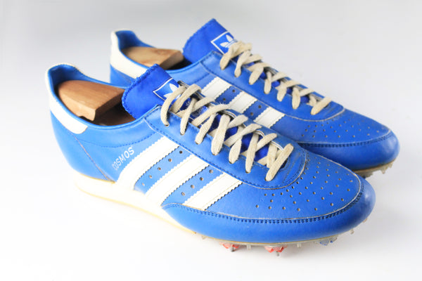 Vintage Adidas Cosmos Spikers Shoes US 8.5 blue trainers sport style athletic sneakers 80s